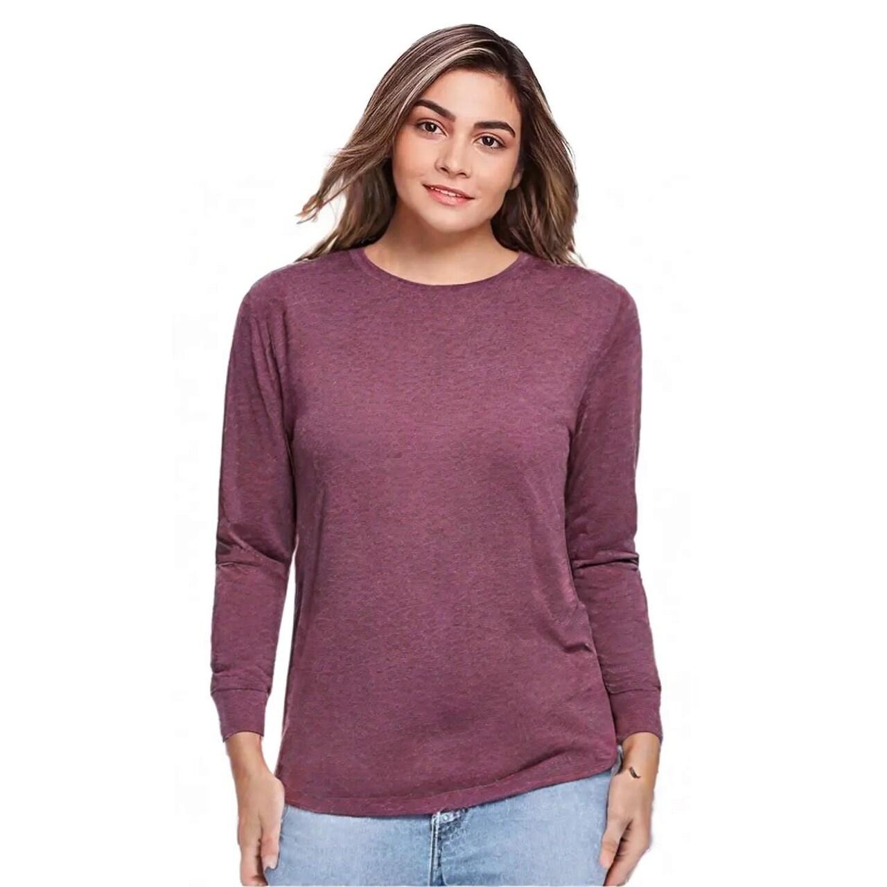 BELLA + CANVAS UnisexTriblend Crewneck Long Sleeve T-Shirt For Everyday Wear